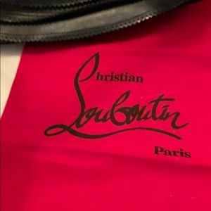 Christian Louboutin Leather Purse In Black